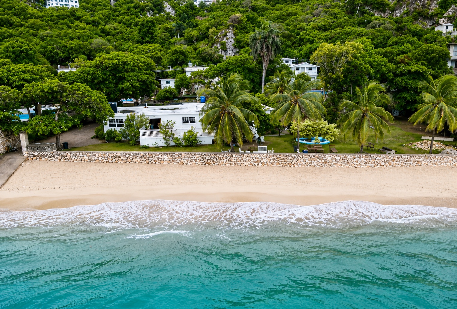 Beachfront from above